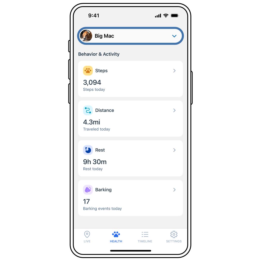 Health Dashboard_Select Pet