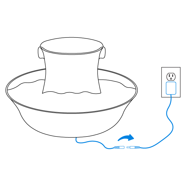 Drinkwell Avalon Pet Fountain Set Up
