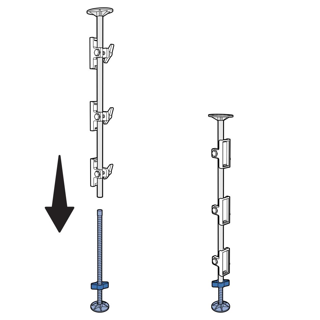 Insert Threaded Rod Into Tube