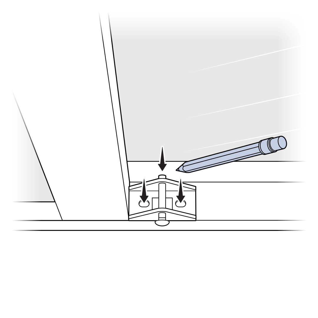Place Assembly On Door And Mark