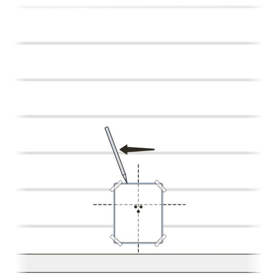 Trace cutting template for exterior wall
