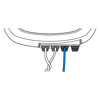 Insert the wire into a terminal