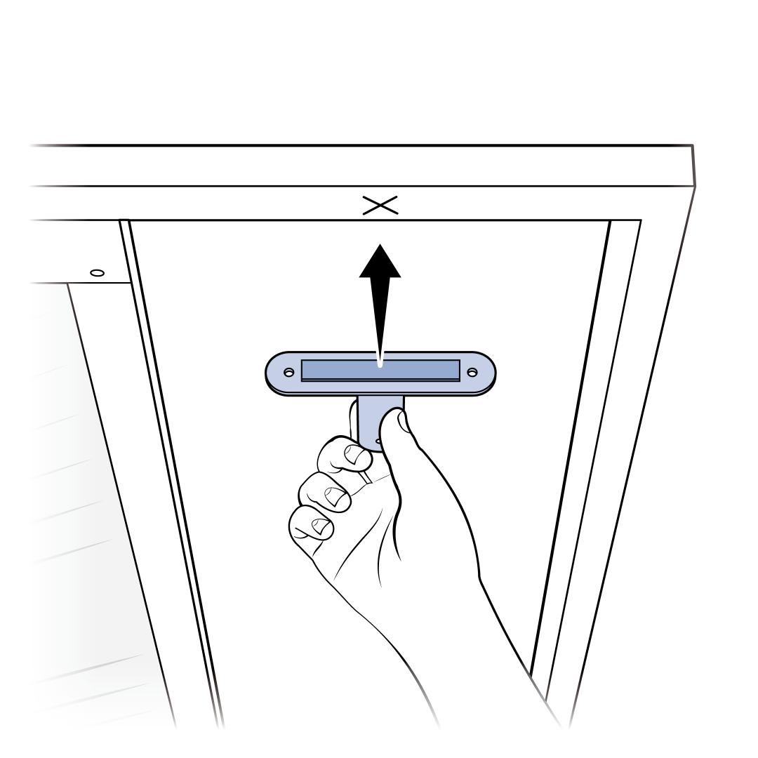 Secure T Brackets To Assembled Pet Door Top