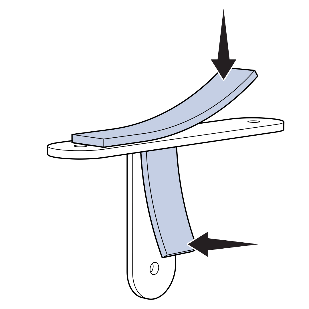 Attach Adhesive Strip To The T Bracket