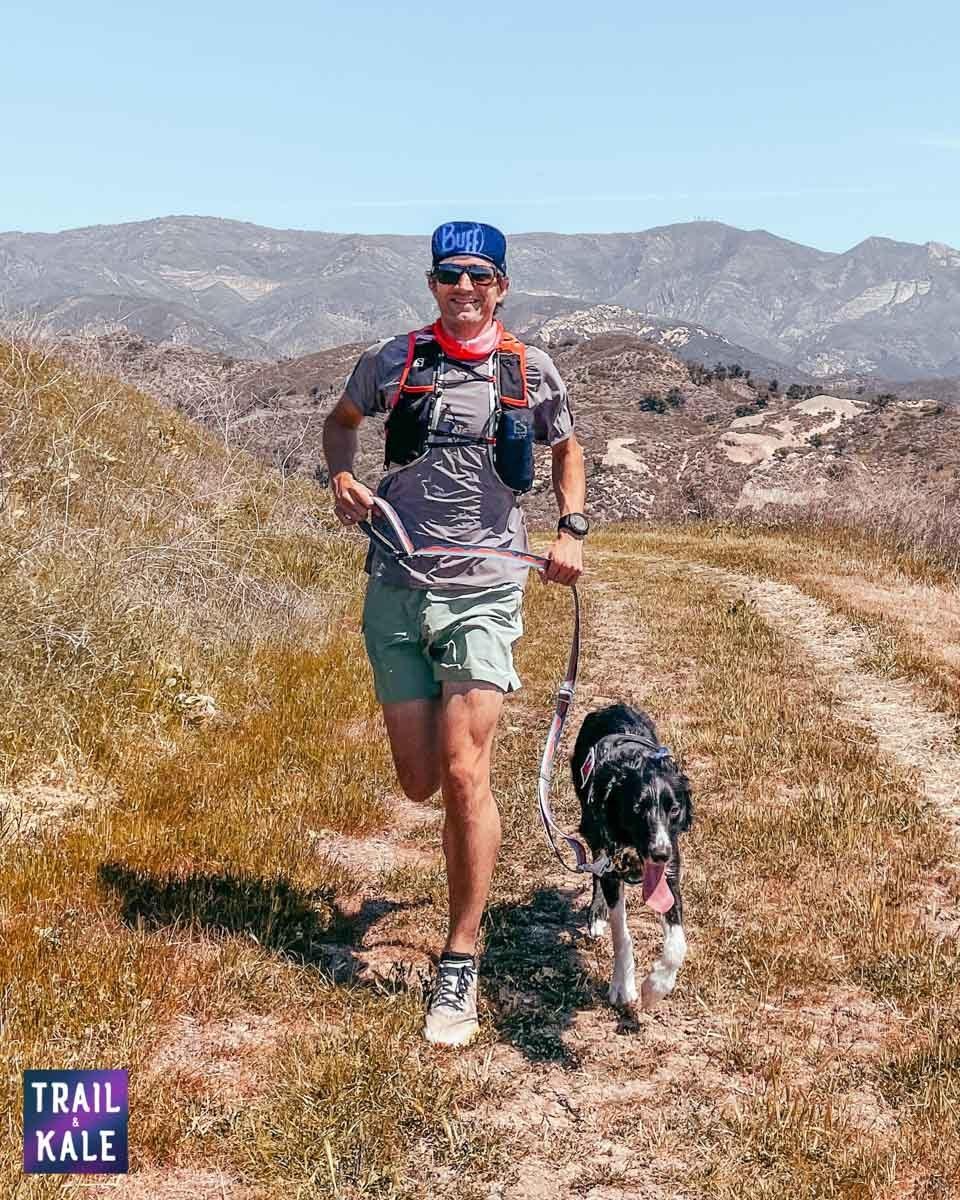 Running with the dog