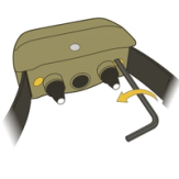 Remove both screws from back of collar