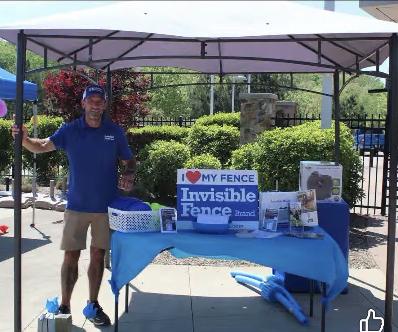 Invisible Fence trainer at event for Atlanta area 