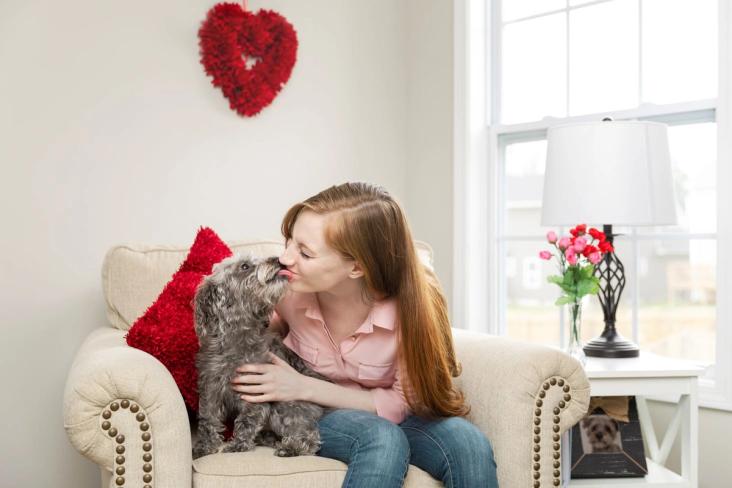 dog kisses