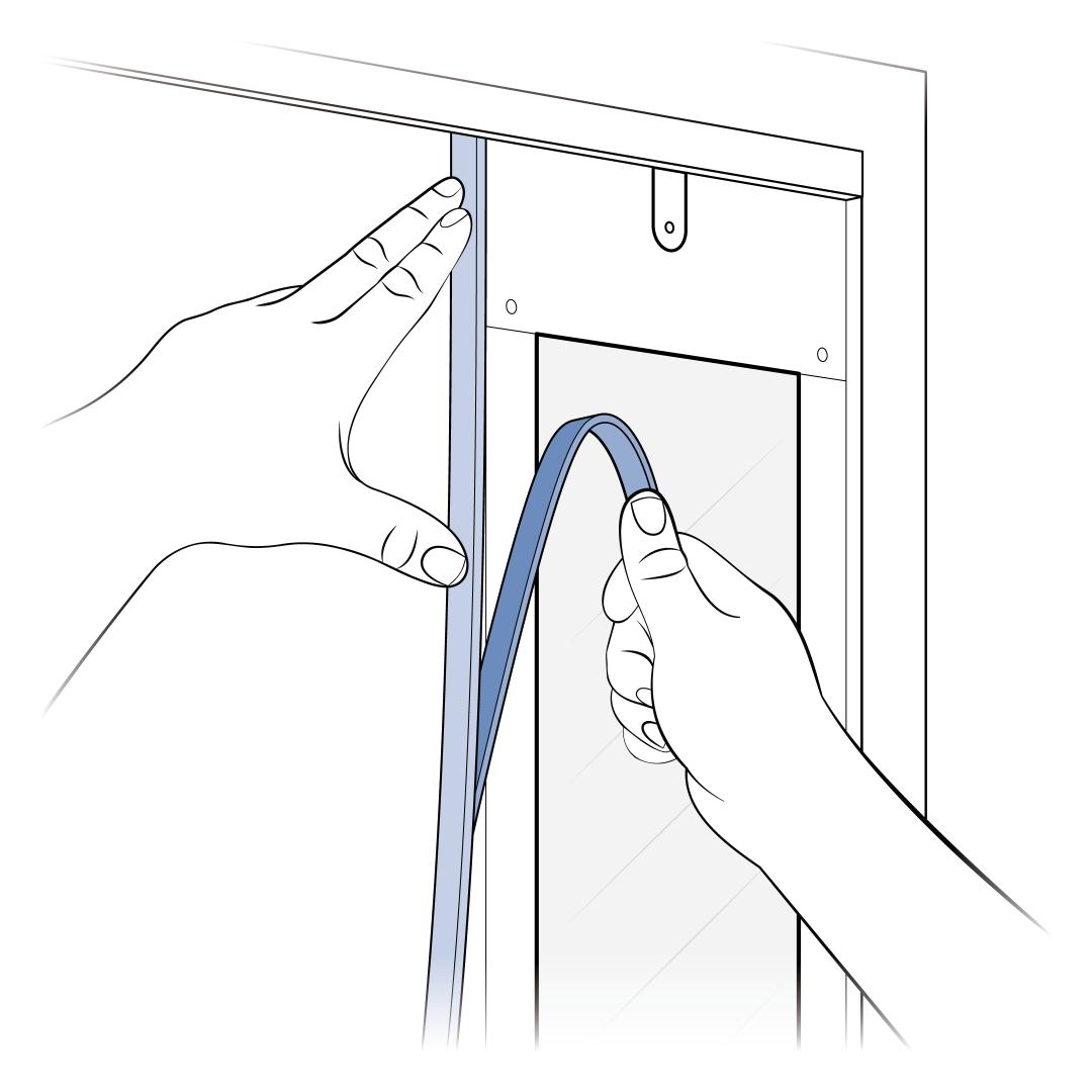 Peel Backing Of Weather Strip