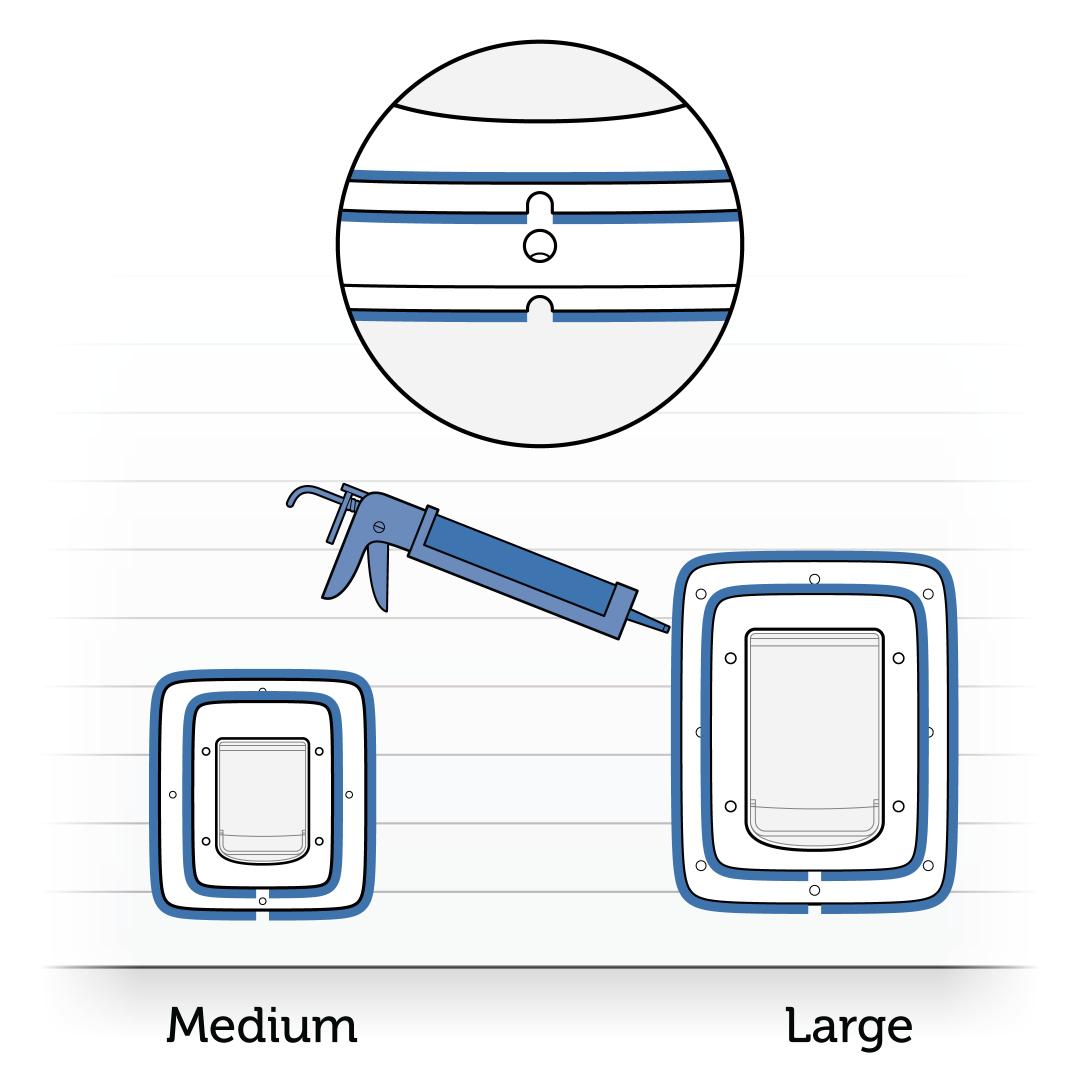 Caulk Around Exterior Assembly