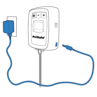 Plug adapter and connect to the base unit