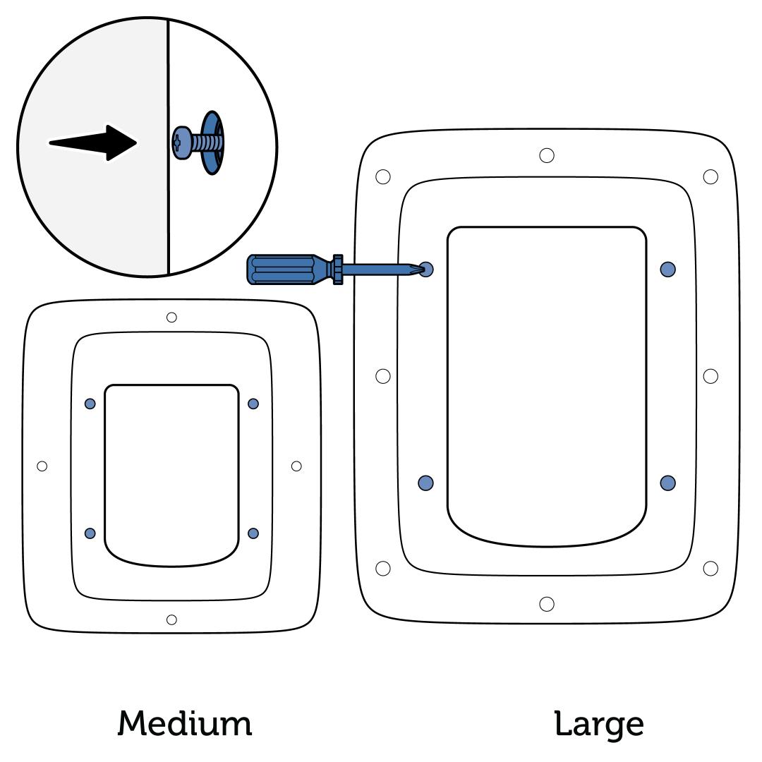 Screw In Exterior Frame To Adaptor
