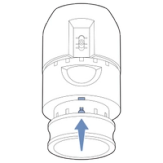 Align Notch on Ring with Slot On Unit
