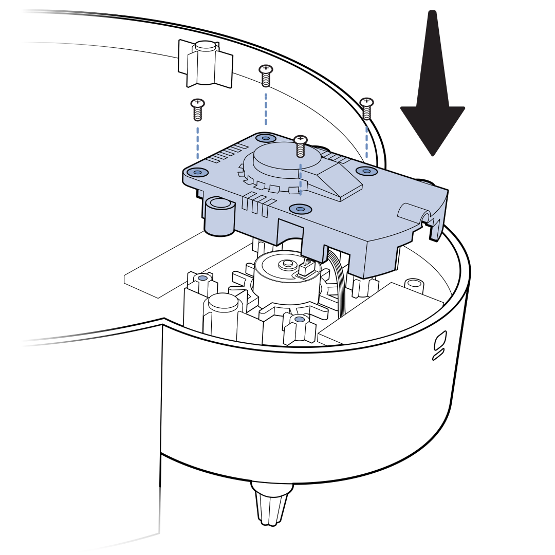 Attach Cover and Secure Screws