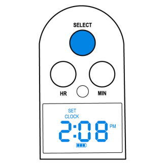 Set timer, step 2