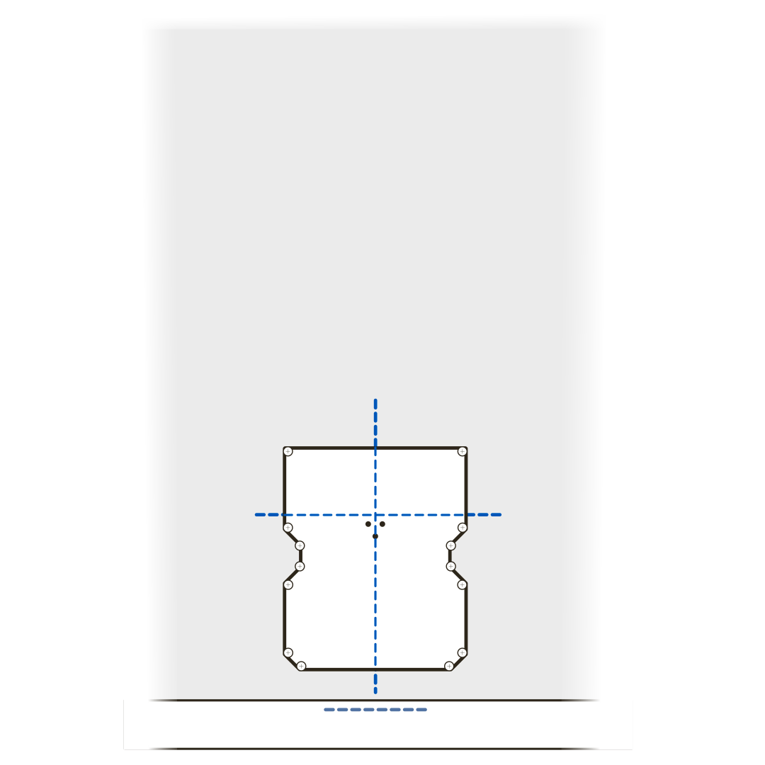 Position template on wall