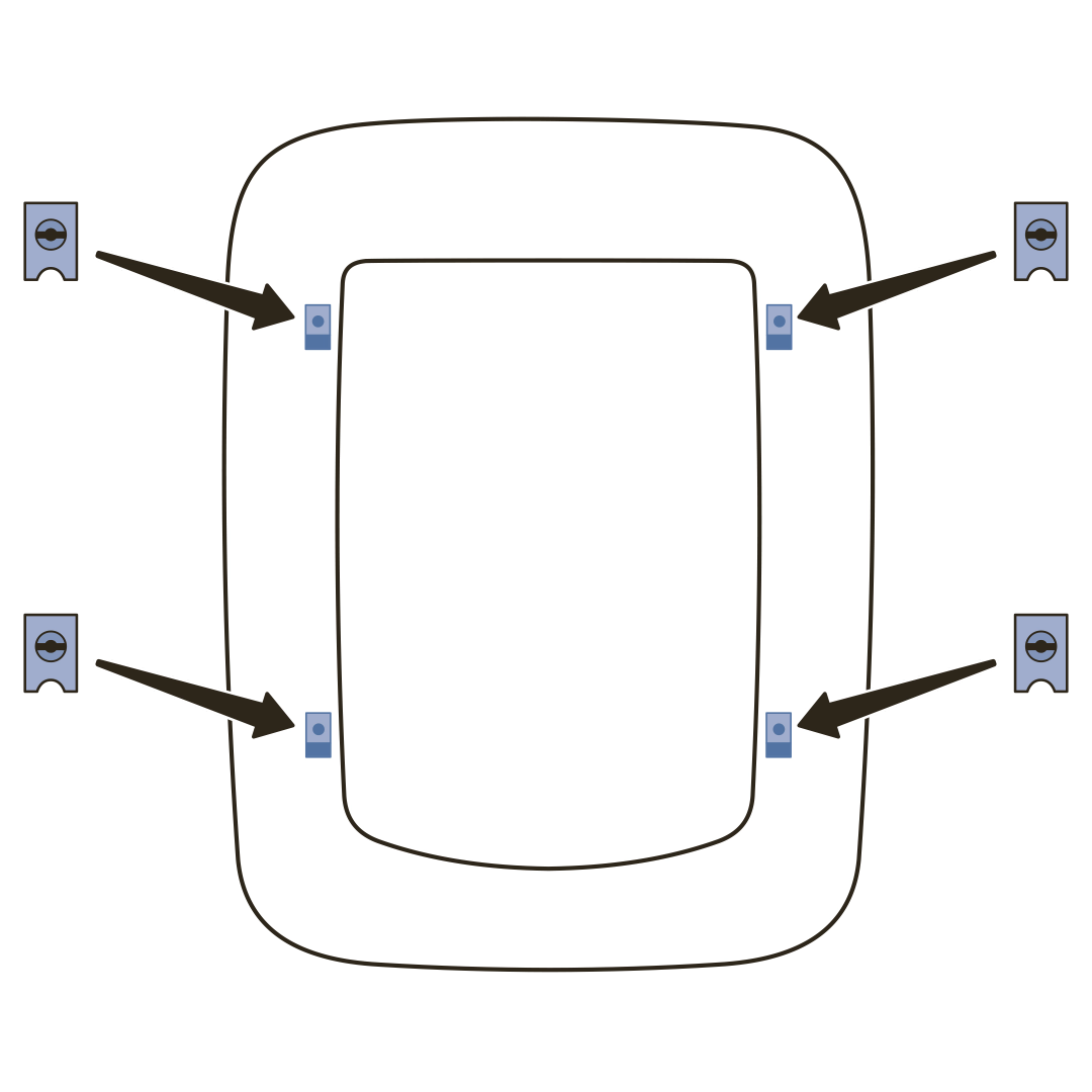 Install spire clip to installation adaptor