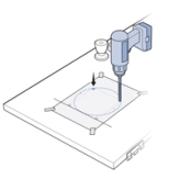 Drill Two Holes Of Template