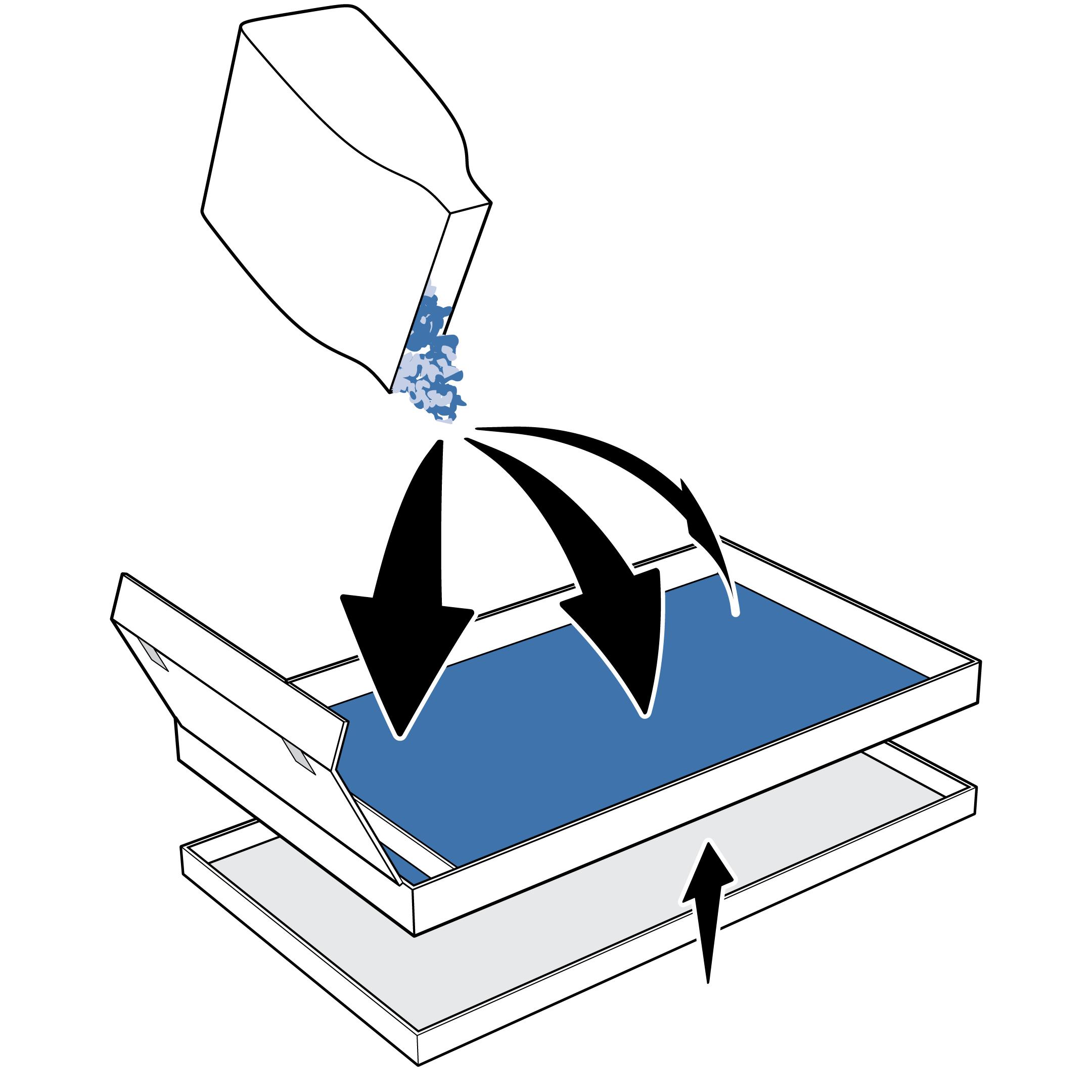 Assemble New Tray And Pour In New Litter
