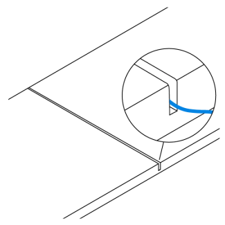 Put wire in existing joint if there is one