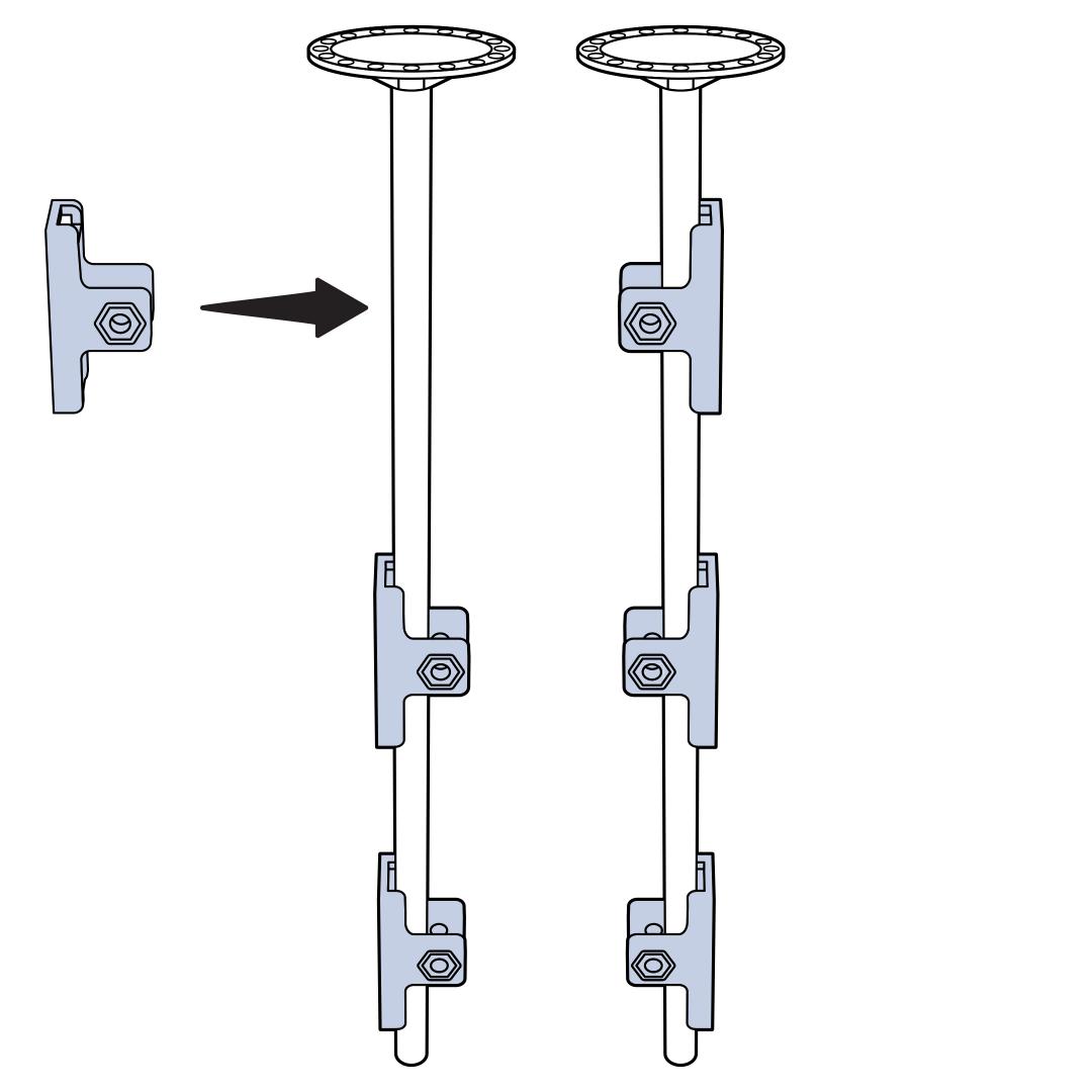 Slip Mounting Brackets Onto Tube