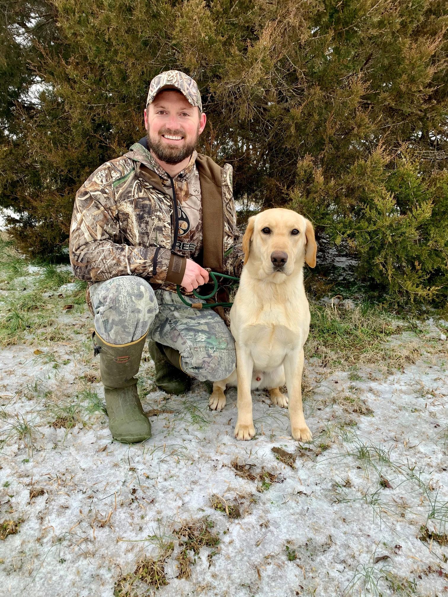 man and dog