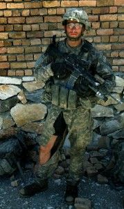 Stephen after combat in Afghanistan.