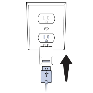 Plug Charger Into Cube And Outlet