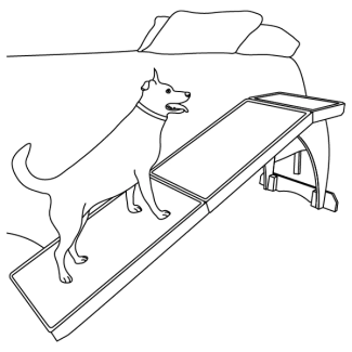 acclimate-pet-to-cozyup-bedside-ramp-steps-illustration2