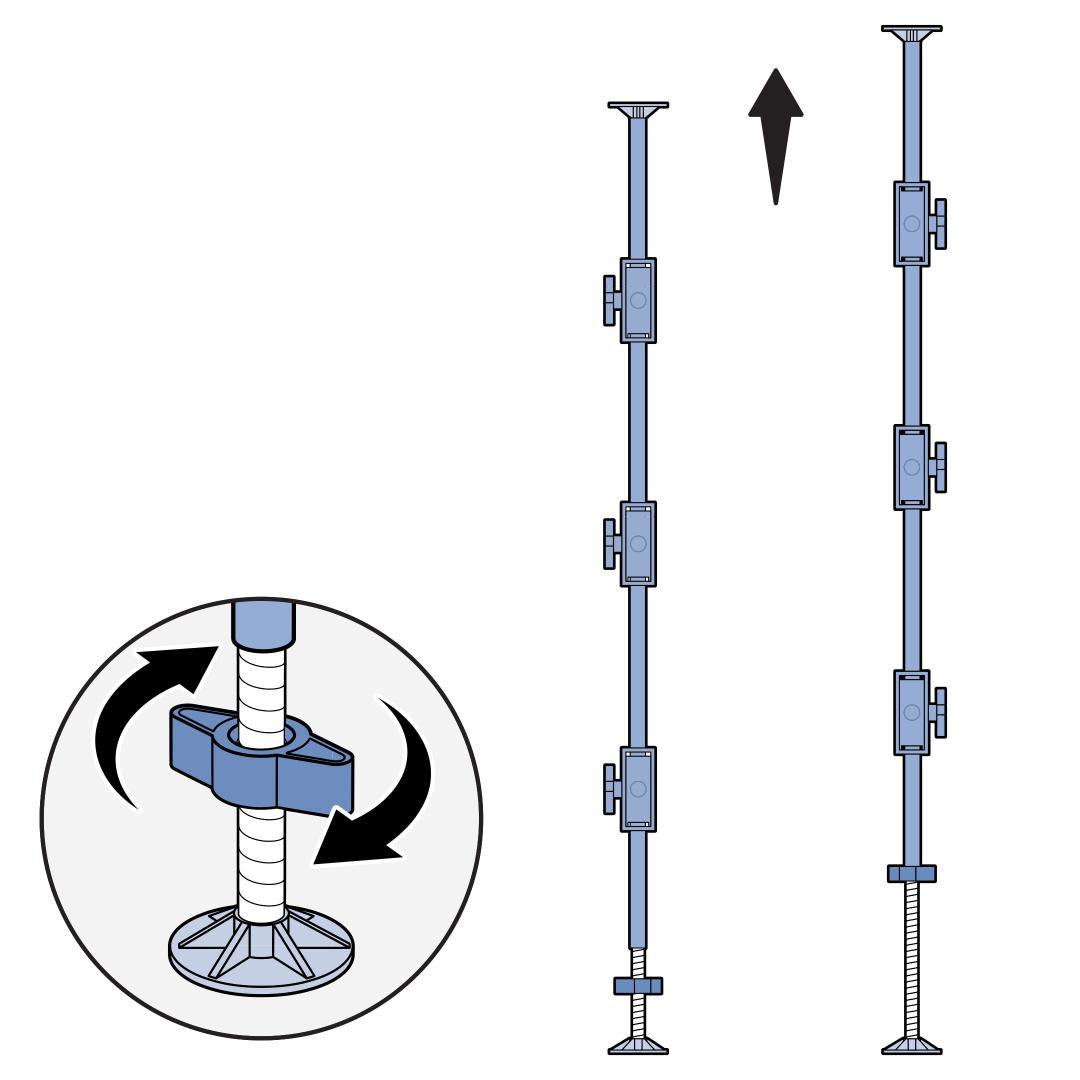 Adjust Height Of Support Rods