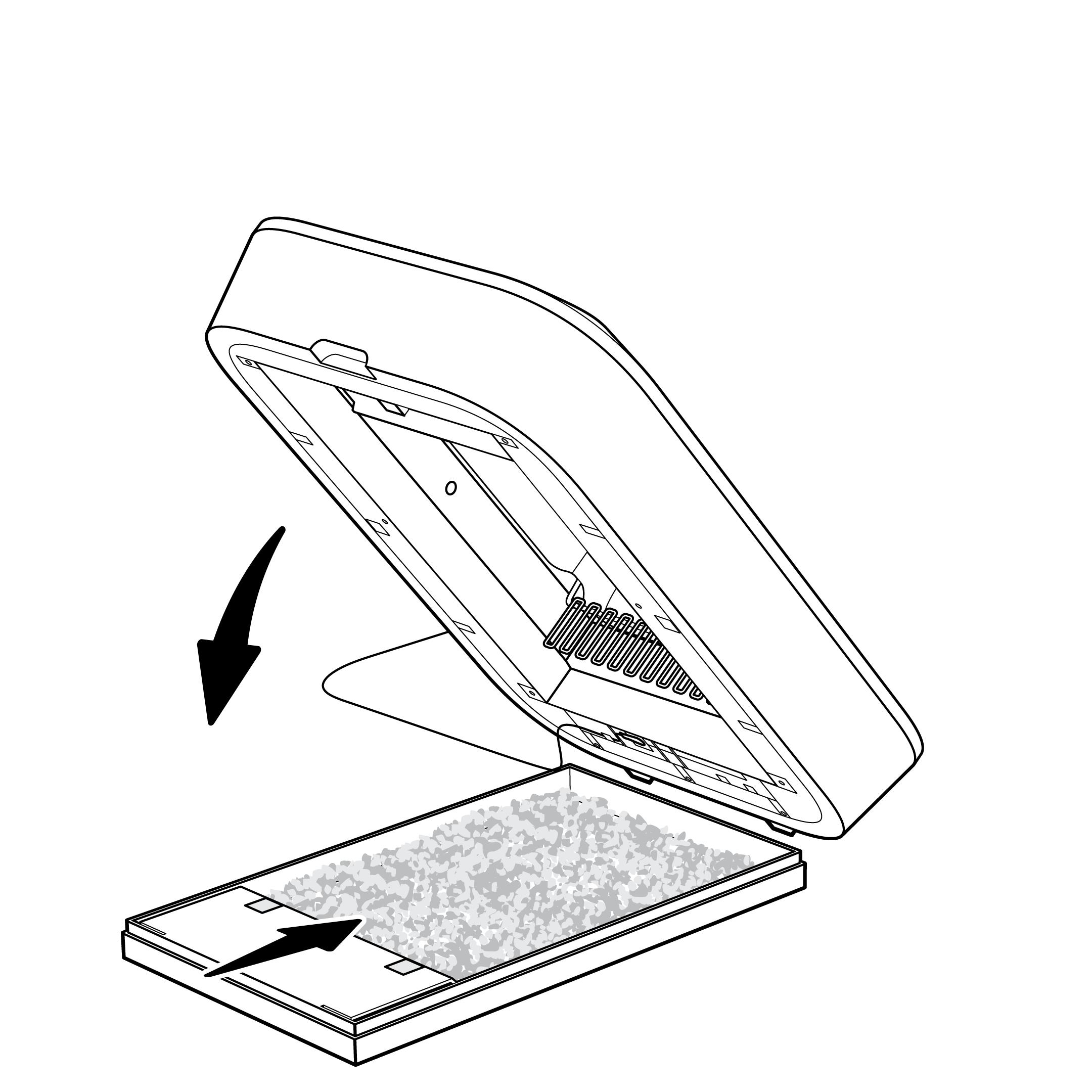 Slide New Tray And Lower Box