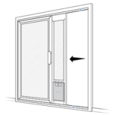 Slide Door And Assembled Pet Door