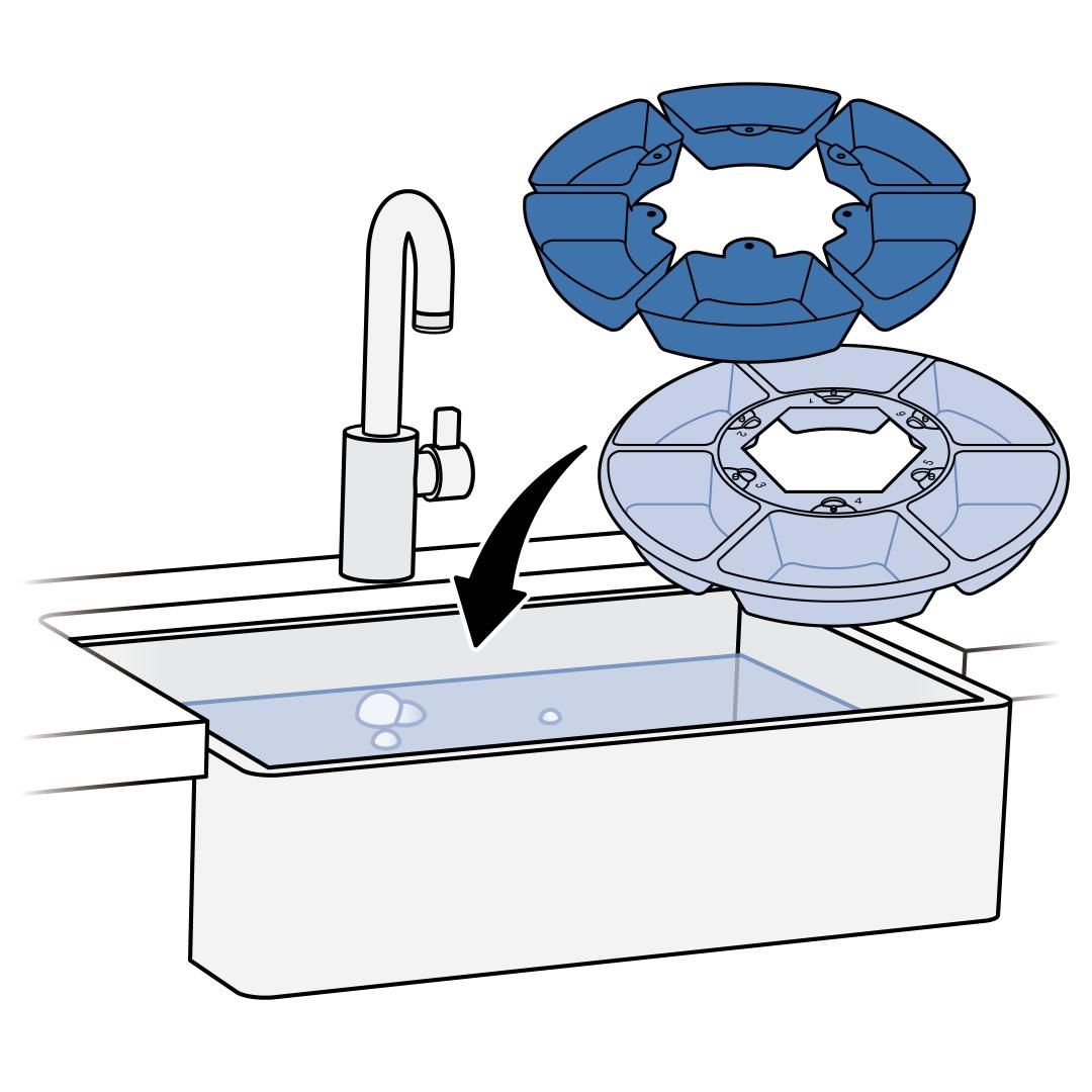 Clean Food Tray And Inserts