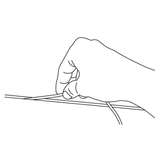 Insert the wire into the trench