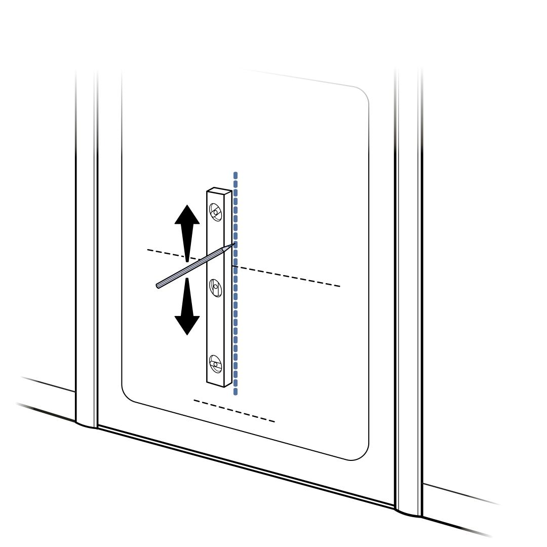 Draw vertical line