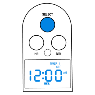 Set timer, step 1