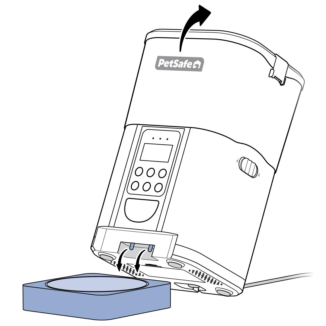 Attach Food Tray To Base