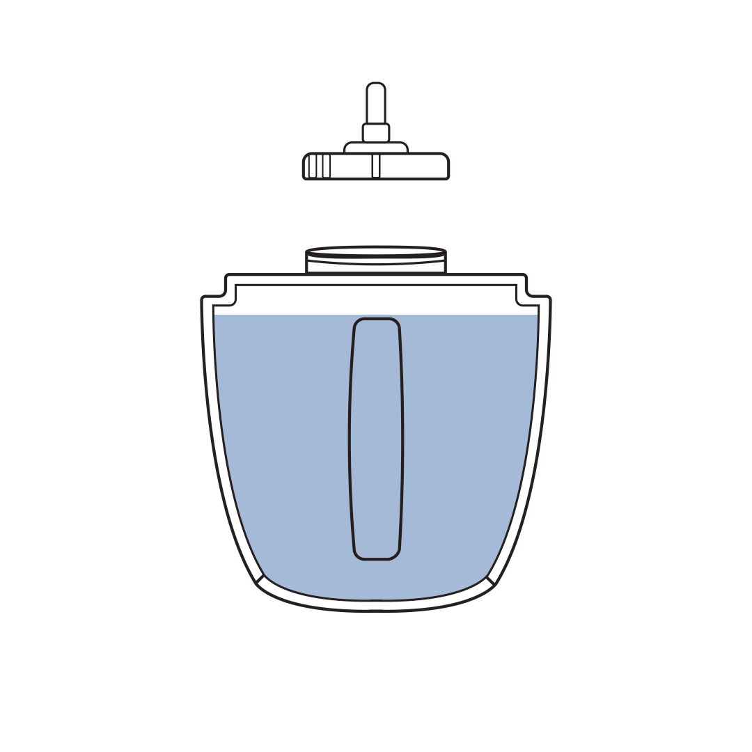 Unscrew cap of reservoir