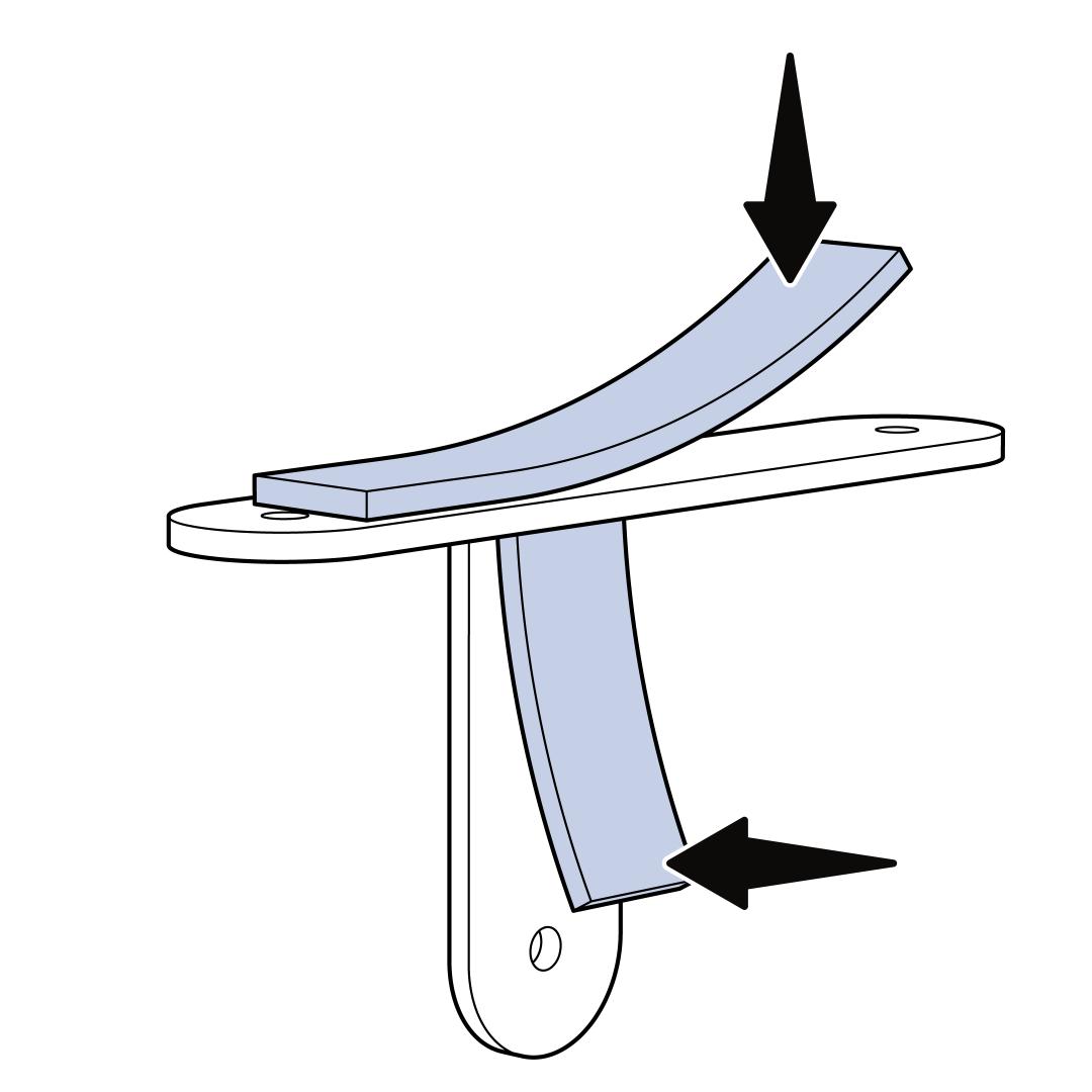 Attach Adhesive Strip To The T Bracket