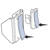 Attach Adhesive On The Clip And Bracket