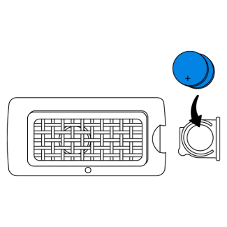 Insert the two CR2032 batteries