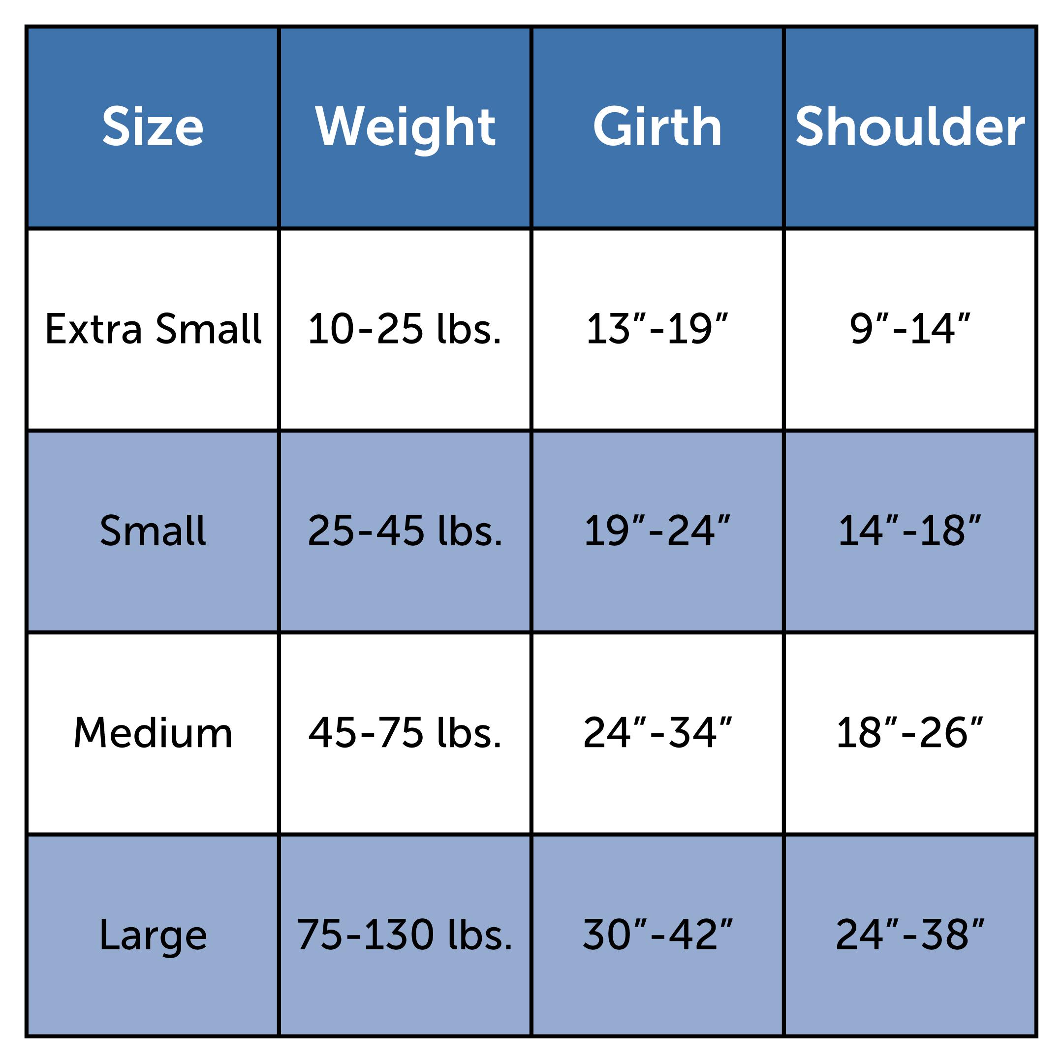 Sizing Chart