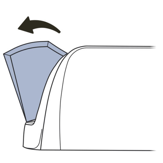 Rotate waste trap cover