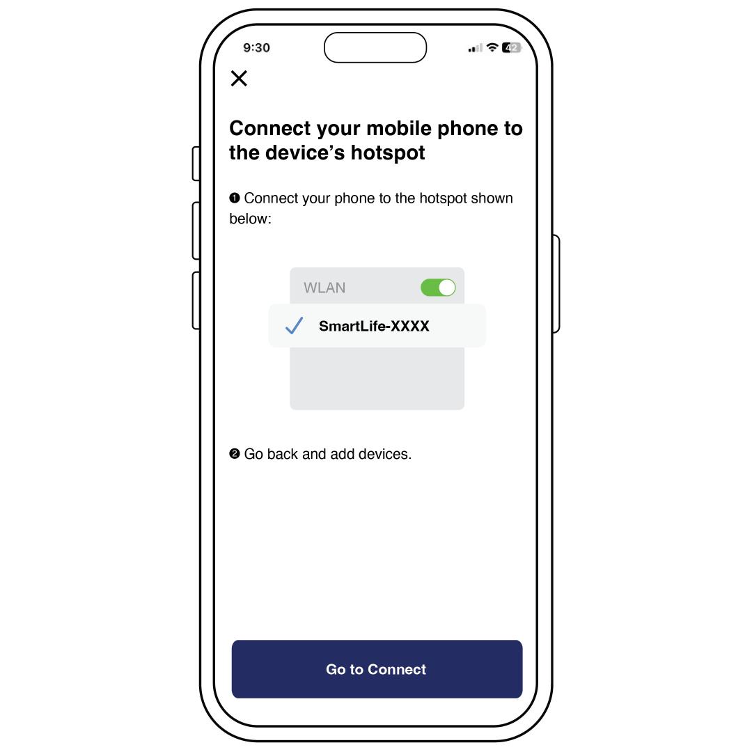 Connect Mobile Phone to Device Hotspot