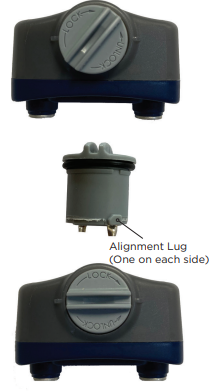 Image of Power Cap Battery showcasing Alignment Lug (one on each side)