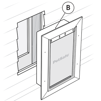 Insert Exterior Frame Into Wall