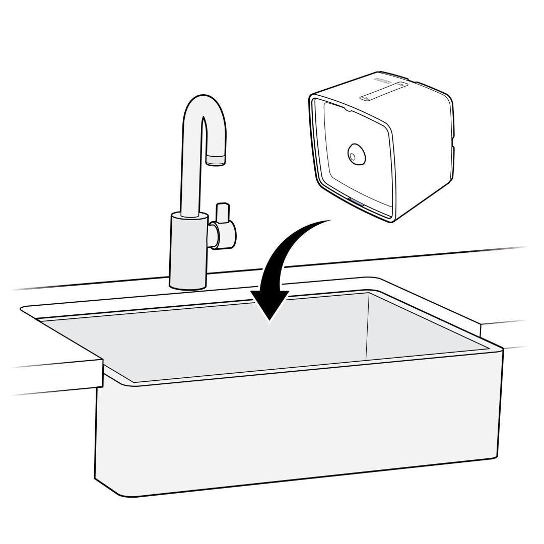 Empty Water Into Sink