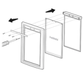 Remove screws to release support bar, vinyl flap, insulated flap