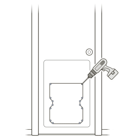 Drill pilot holes