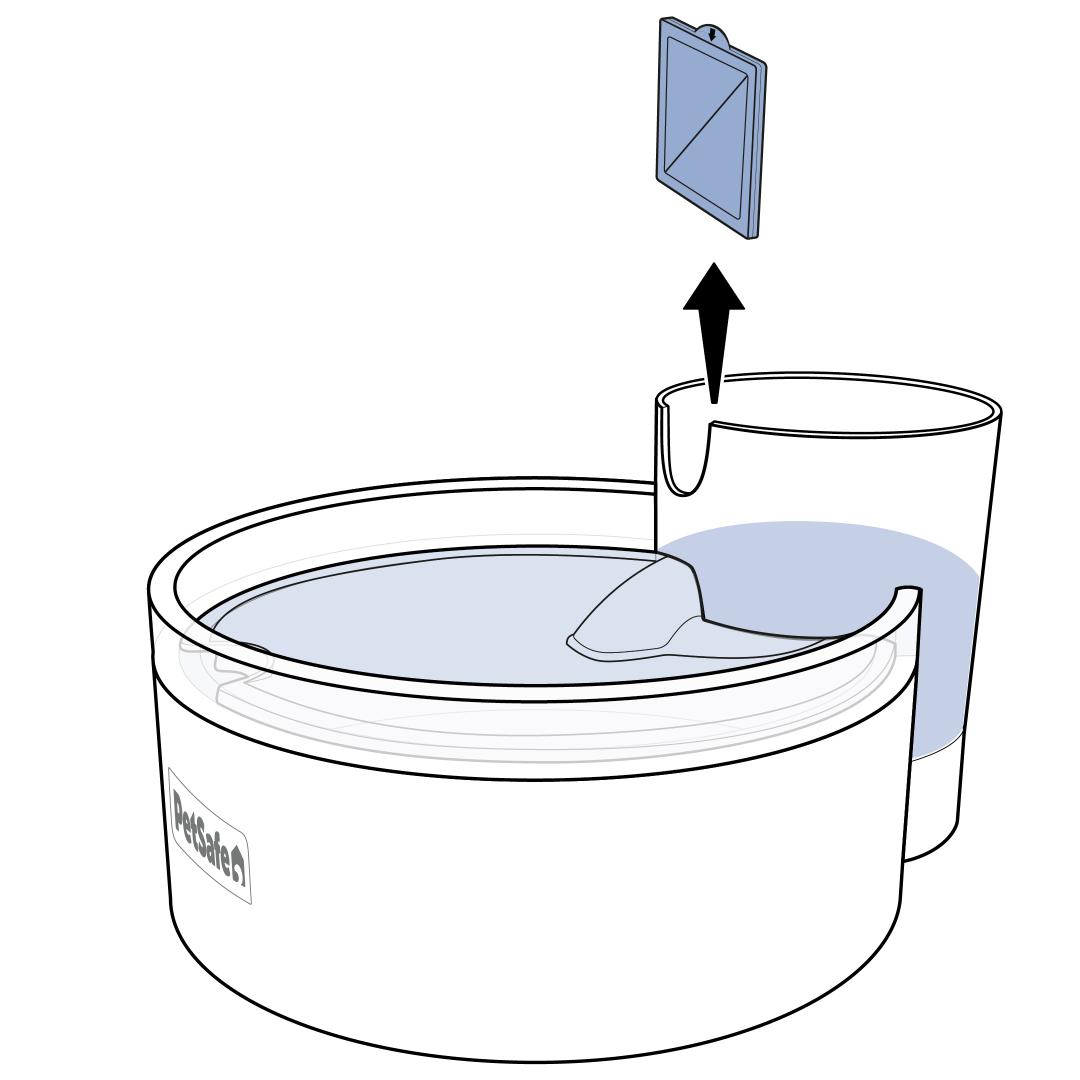 Remove Filter, Water in Bowl